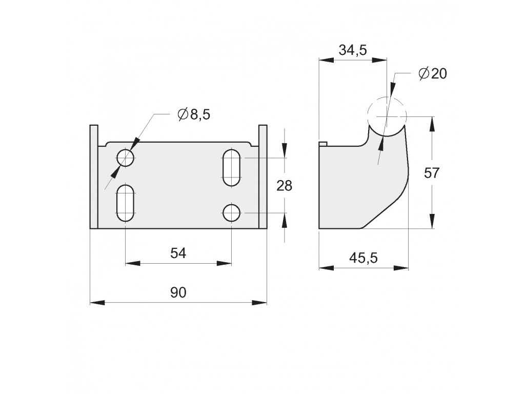 Staffe Di Supporto Per Tondo D.20 Zincato Fac Vd3400.020