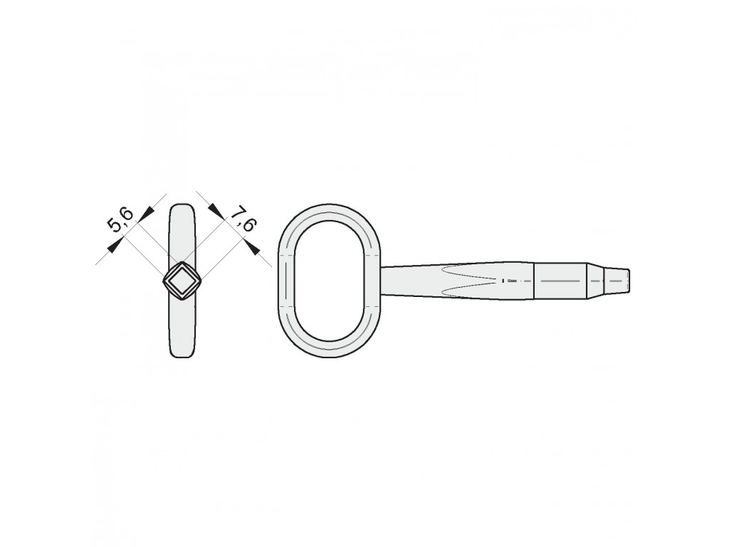 Chiave Per Chiavistello Fac 233 Vl0521.001 Automazione