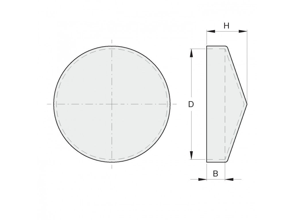 Cappello Tondo Da 48 Mm Zincato Fac 464/Z Vl2103.048