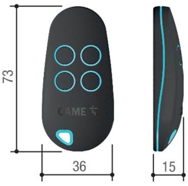 Trasmettitore telecomando 4 canali rolling code came top top44rbn  806ts-0270 