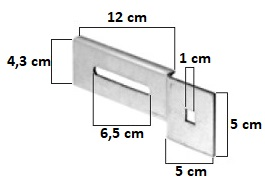 Staffa Cassonetto 1 Posizione Per Motori Tubolari Serie 45