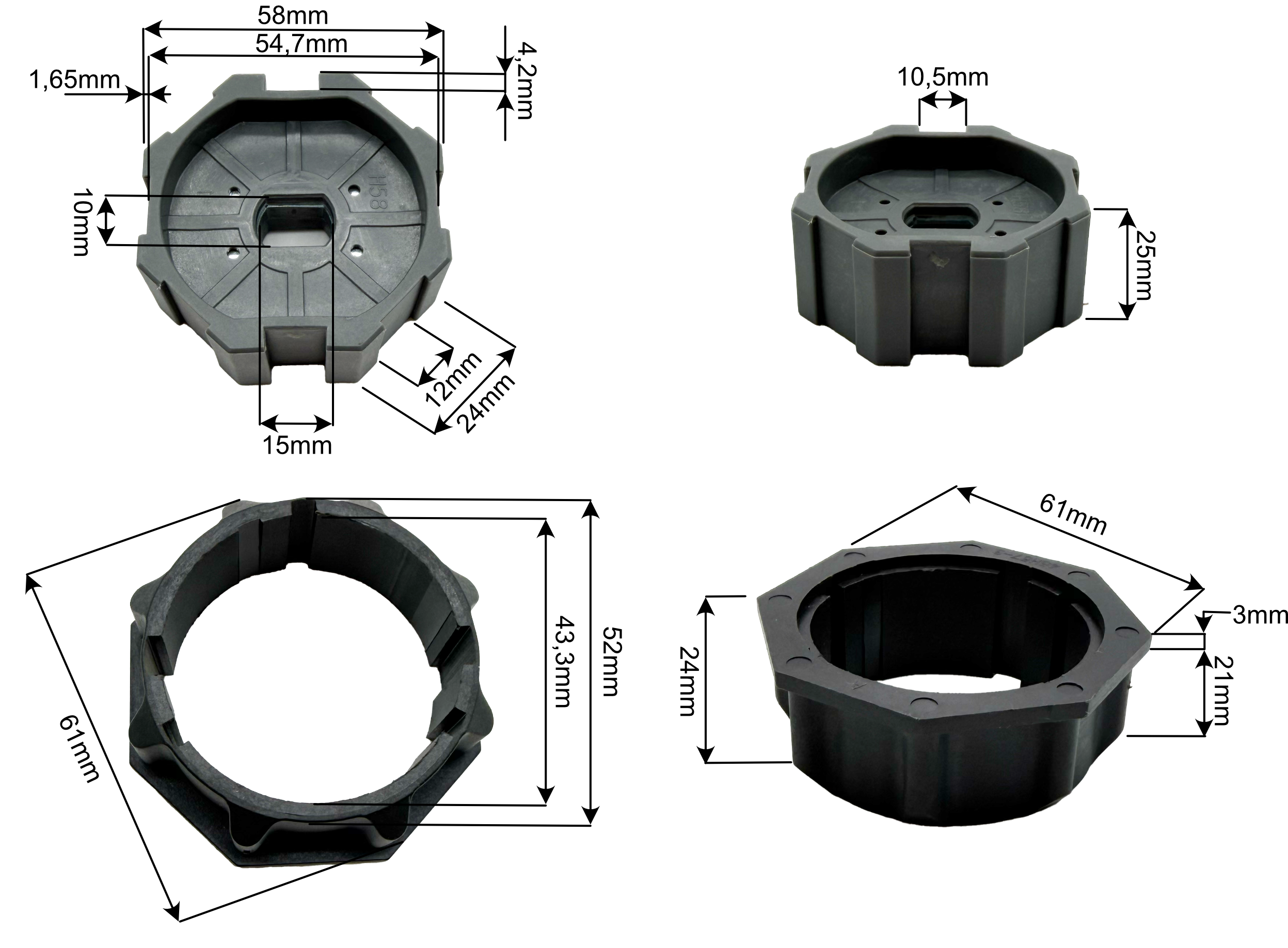 Adattatore Per Motore Tubolare Tapparella Tenda Da Sole