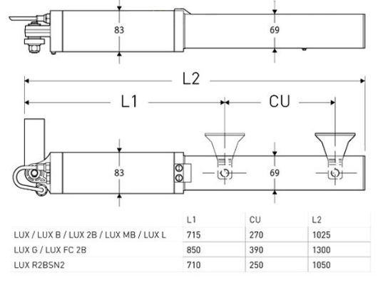 Kit Dfm 230V Con Motore Oleodinamico Bft Lux P935009 00001