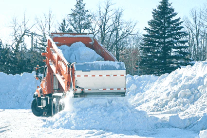 Dumper im Winterdienst