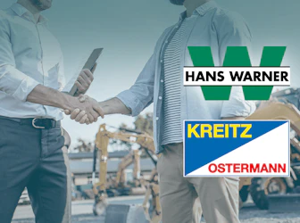 Handschlag mit Logo Hans Warner und Kreiz & Ostermann