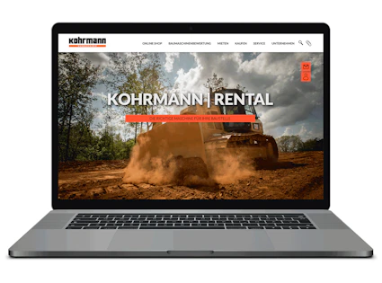 notebook mit Kohlmann baumaschinen website