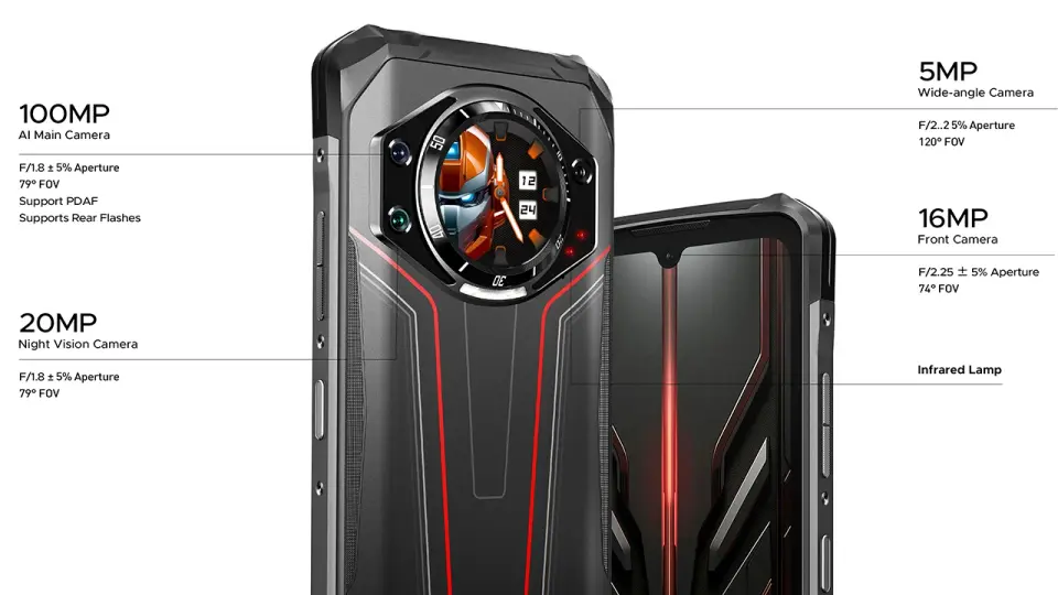 Doogee S119 fotoaparáty