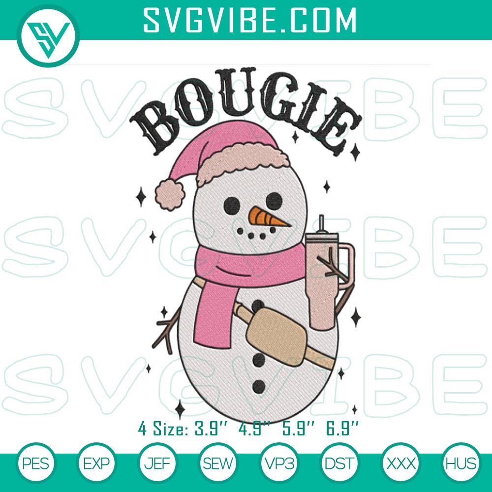 bougie snowman christmas embroidery design files mockup