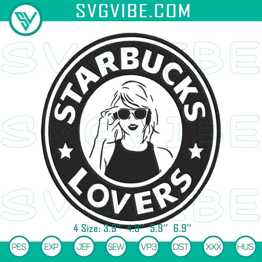 taylor swift starbucks lovers embroidery designs mockup