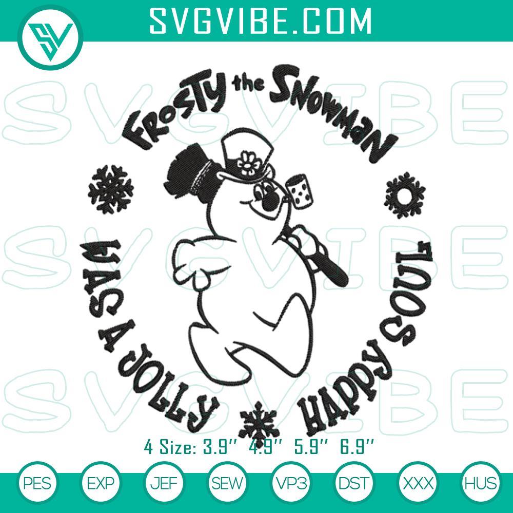 frosty the snowman embroidery designs mockup