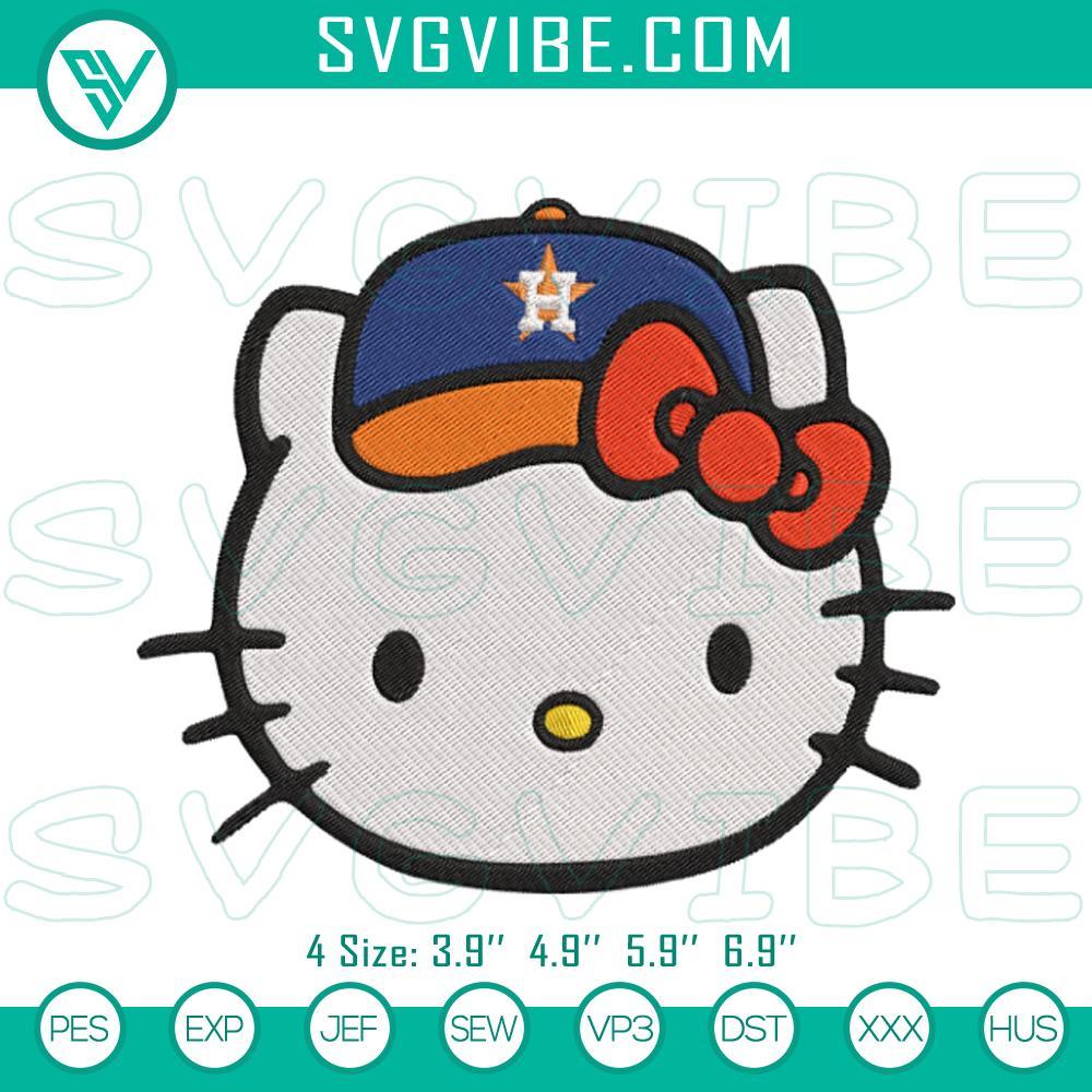 hello kitty astros embroidery design files houston astros embroidery designs mockup