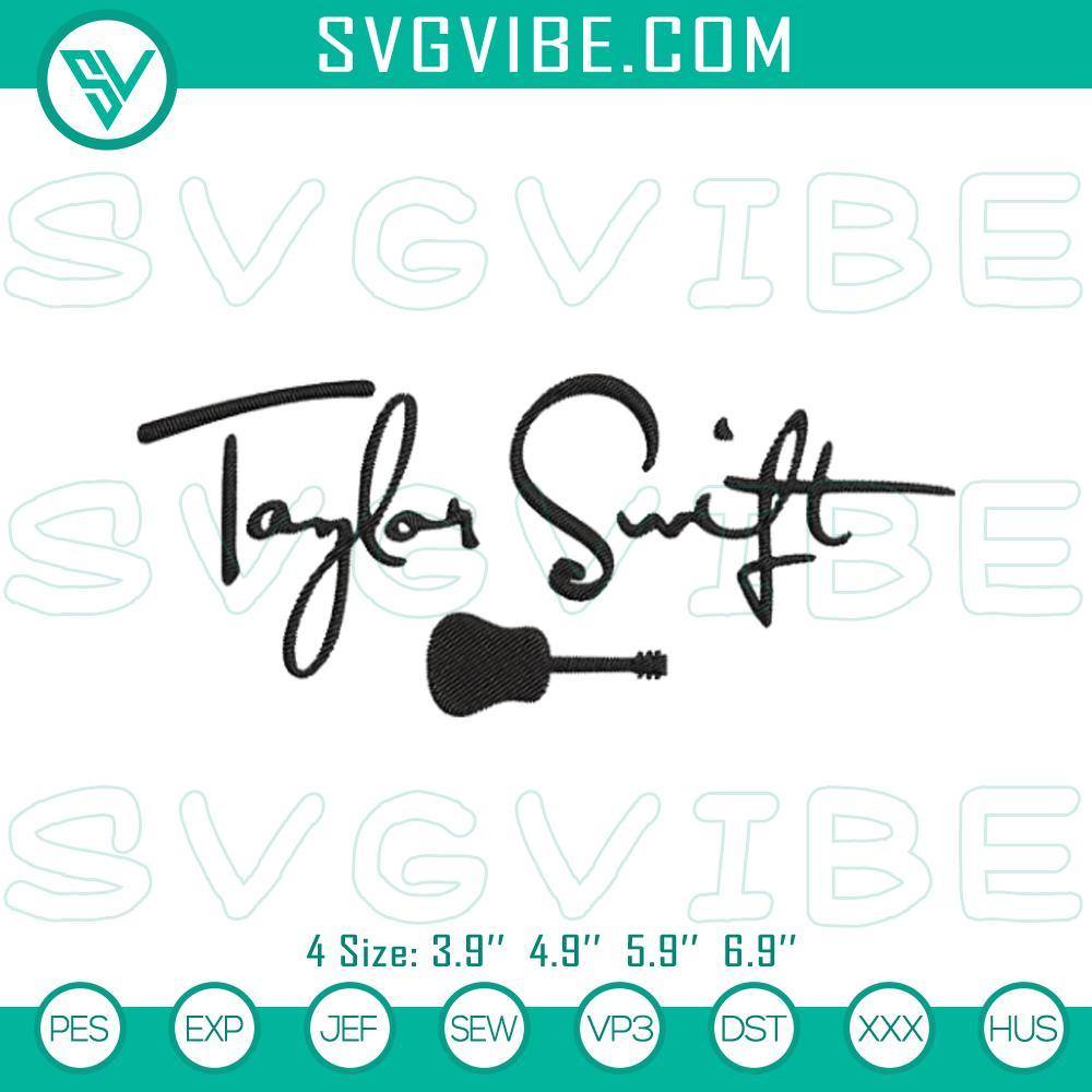 taylor swift signature embroidery designs swiftie embroidery files mockup