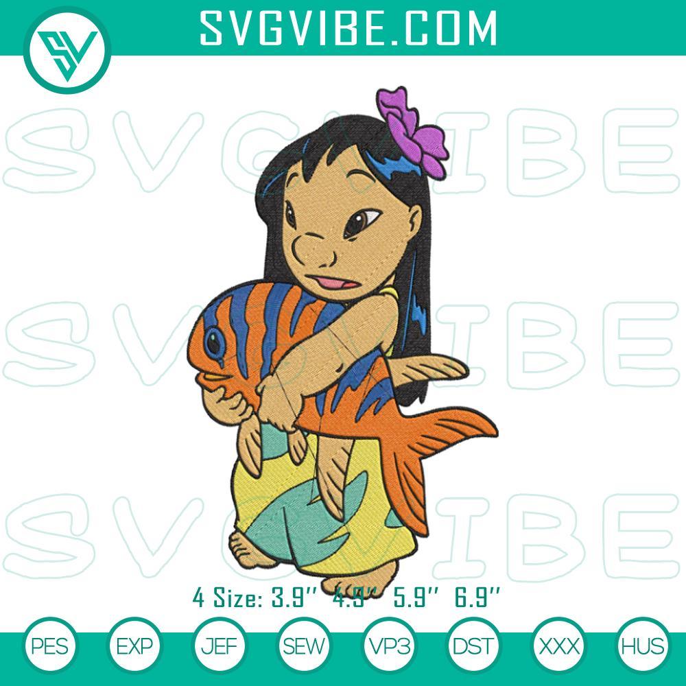 lilo pelekai and fish embroidery designs lilo stitch embroidery pattern files mockup