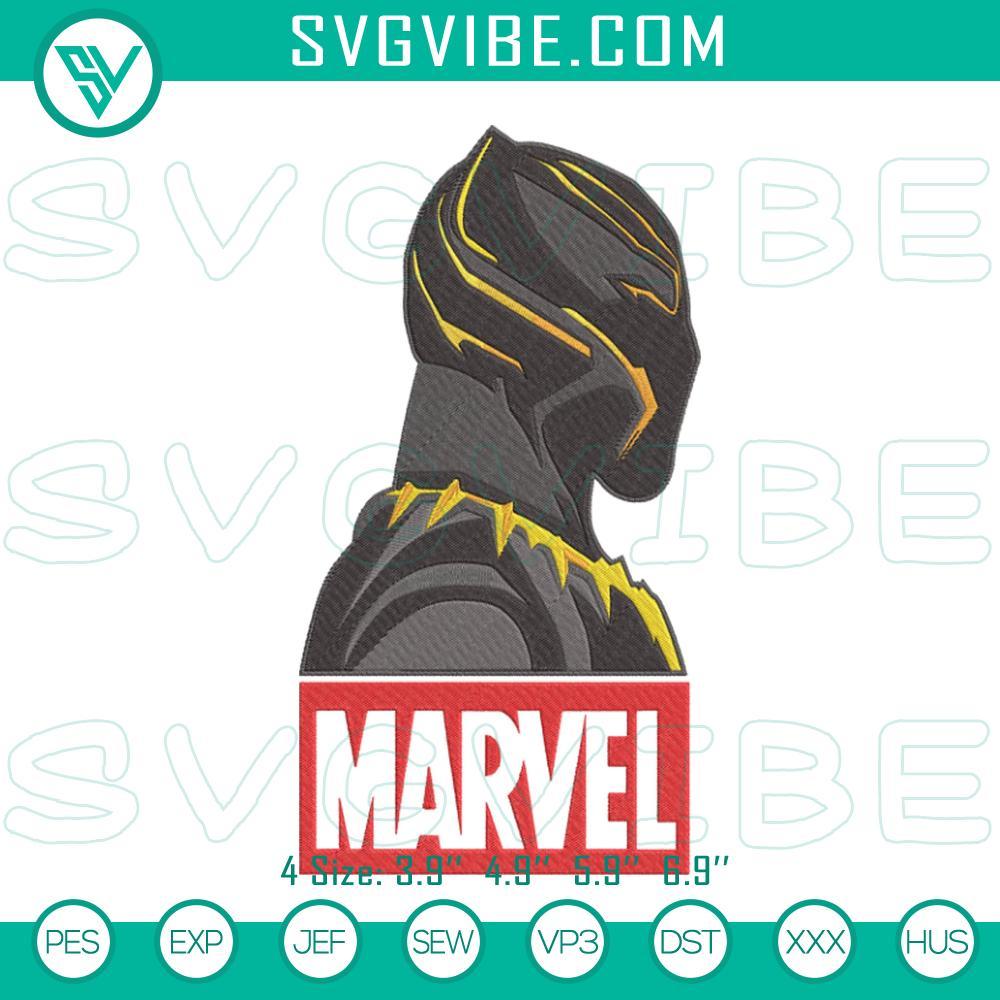 black panther marvel embroidery designs wakanda forever machine embroidery files mockup