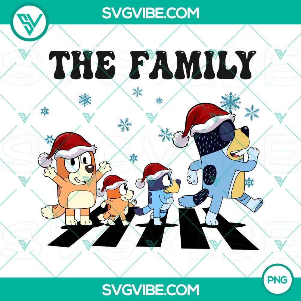 bluey family christmas abbey road png bluey the family christmas png design files mockup