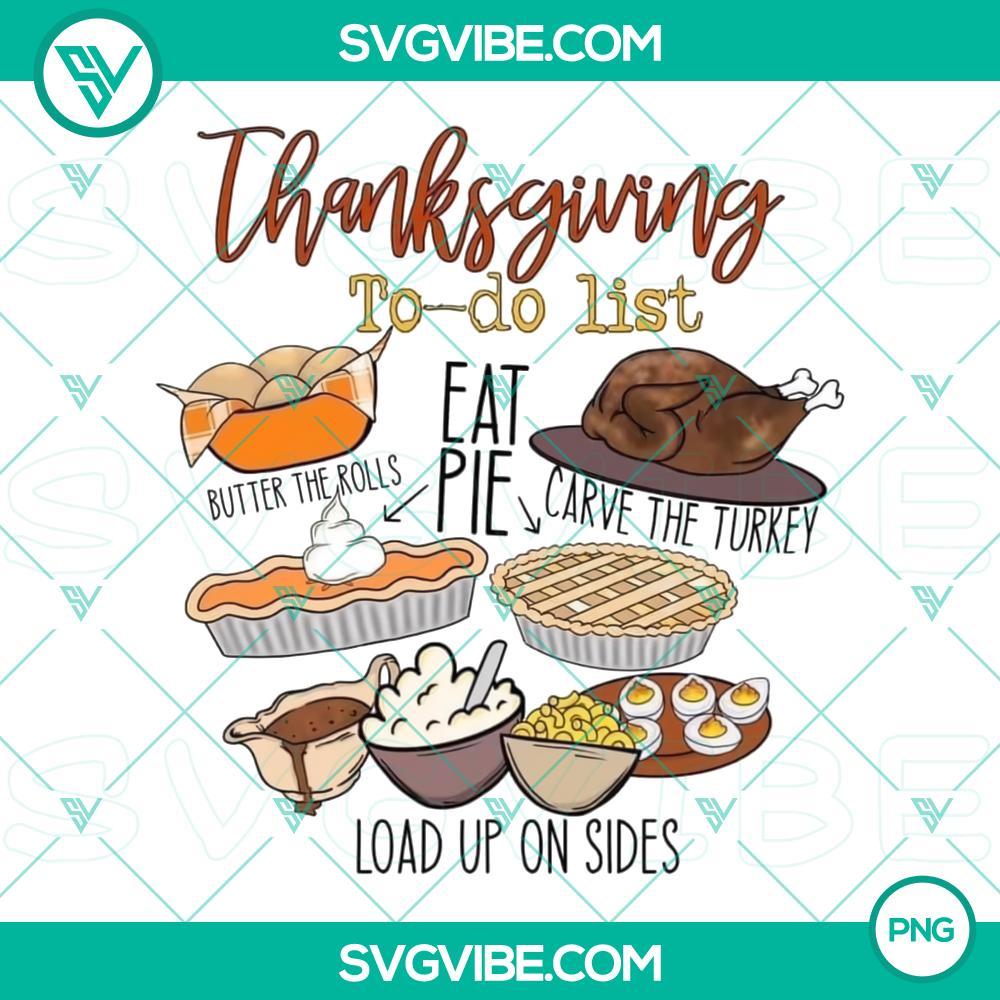 thanksgiving to do list eat pie turkey png file designs mockup