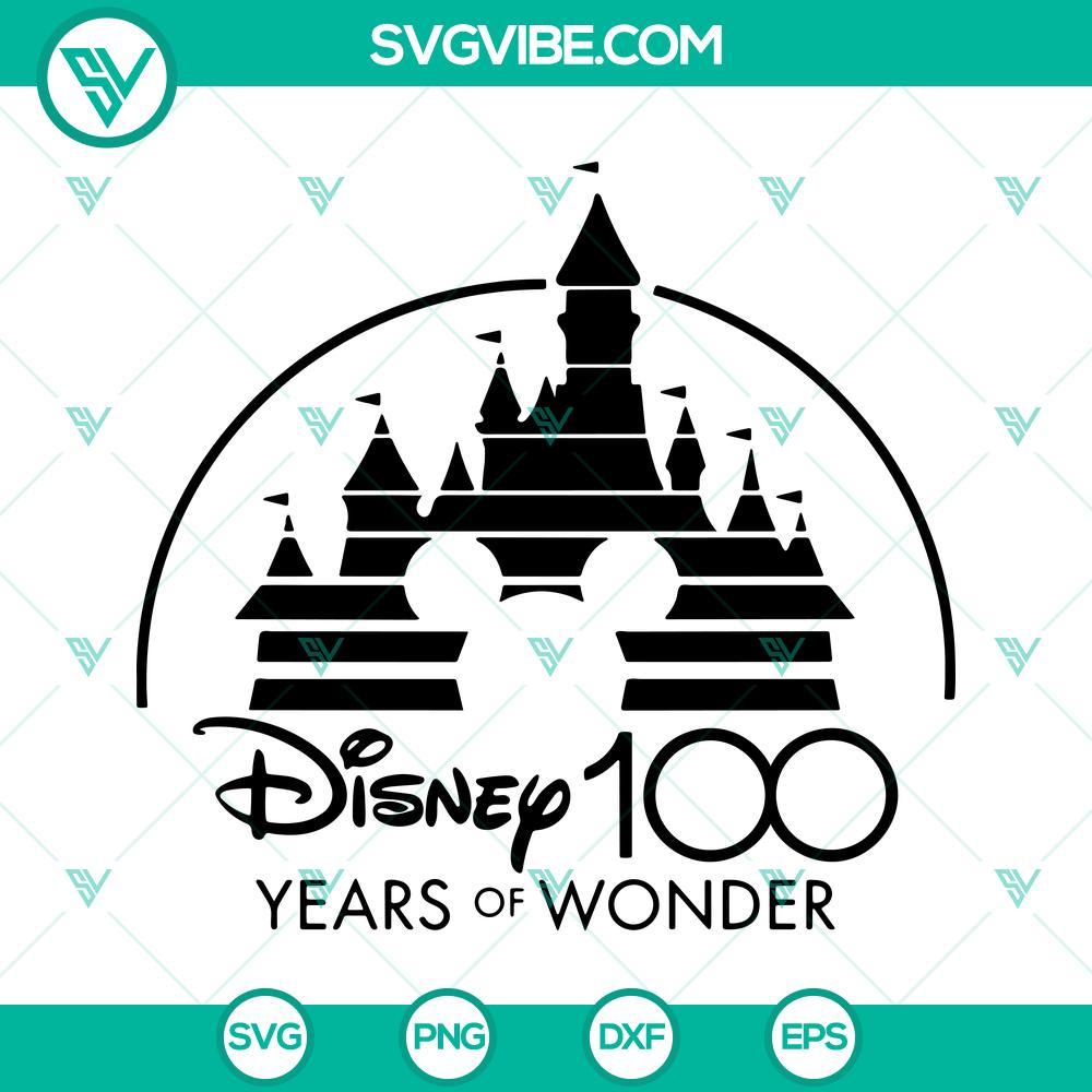 disney 100 years of wonder mickey svg disney anniversary 2023 svg magical castle svg png dxf eps cricut 9 mockup