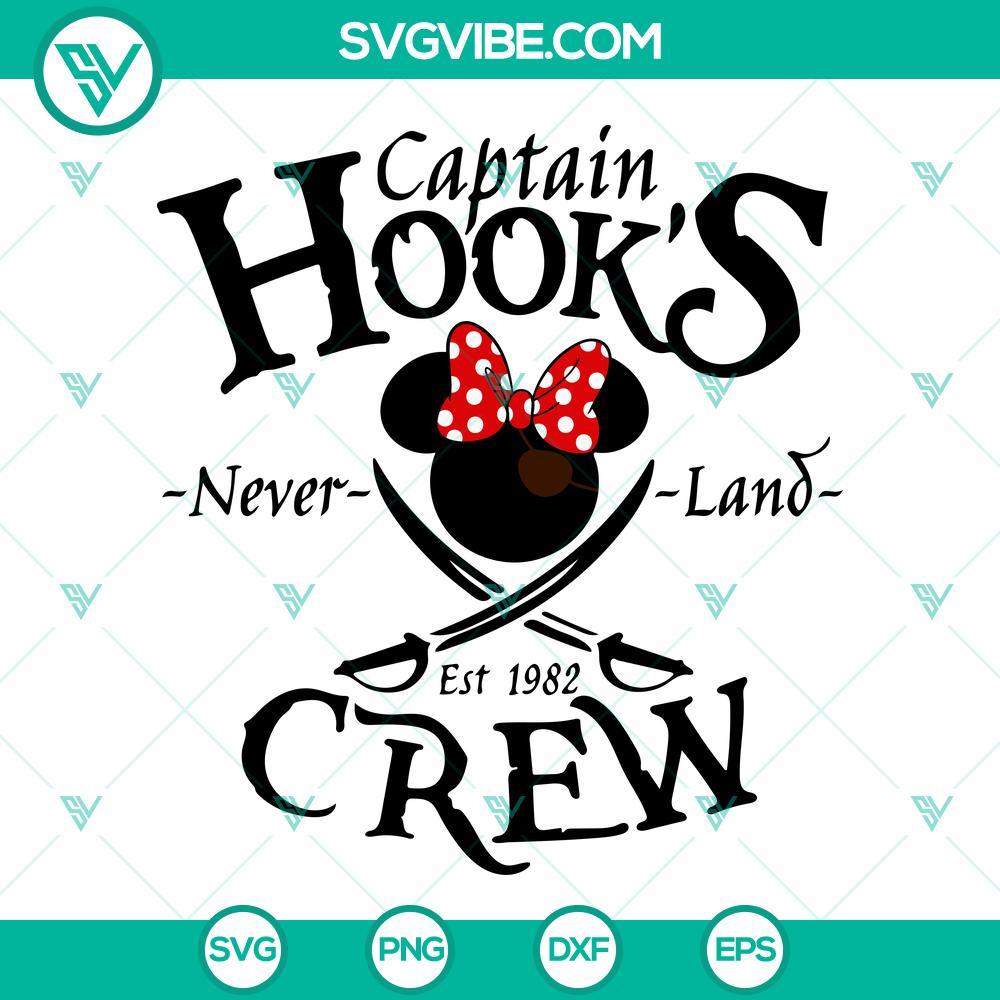 captain hook neverland crew svg mickey minnie pirates svg disneyland svg png dxf eps cut files 6 mockup