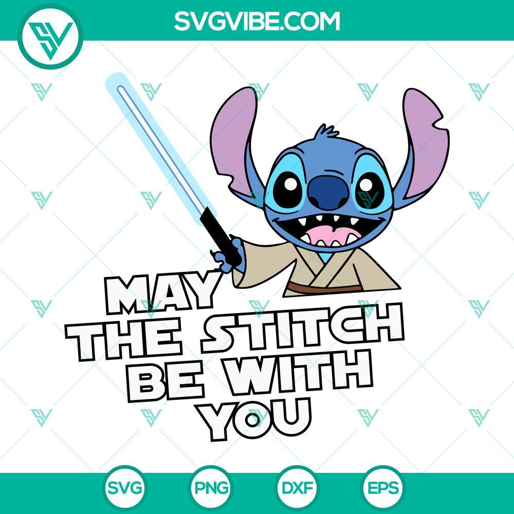 may the stitch be with you svg stitch yoda svg star wars svg png dxf eps instant download 1 mockup