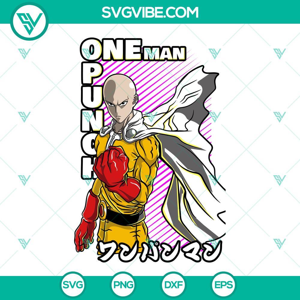 one punch man svg saitama svg japanese superhero anime svg png dxf eps 4 mockup