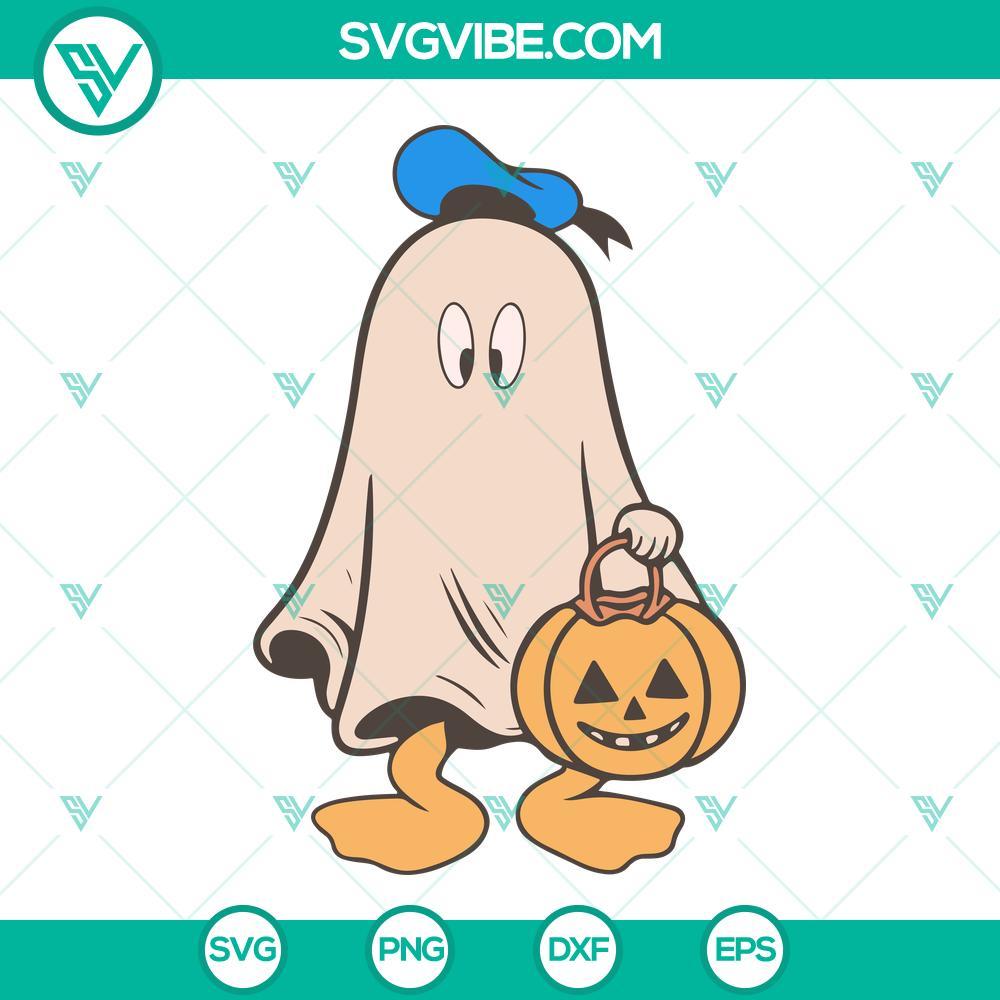 donald duck ghost halloween pumpkin svg disney donald duck halloween svg png cut files 7 mockup