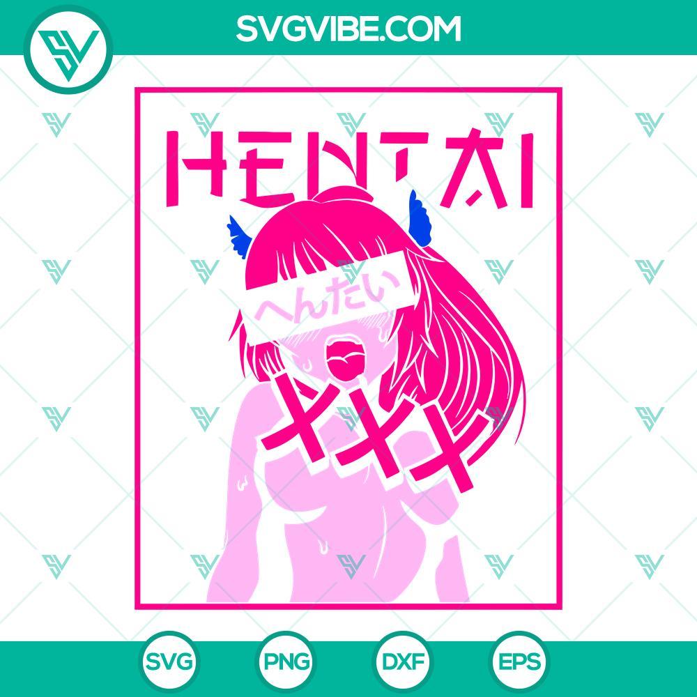 hentai svg sexy girl svg adult anime svg png dxf eps files for cricut 3 mockup