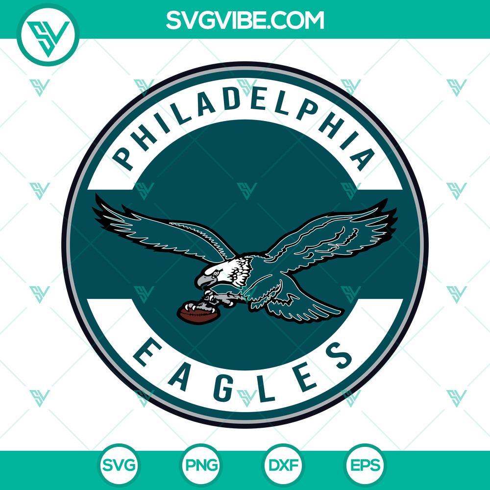 philadelphia eagles vintage logo svg eagles circle logo svg philly football svg png dxf eps cricut files 4 mockup