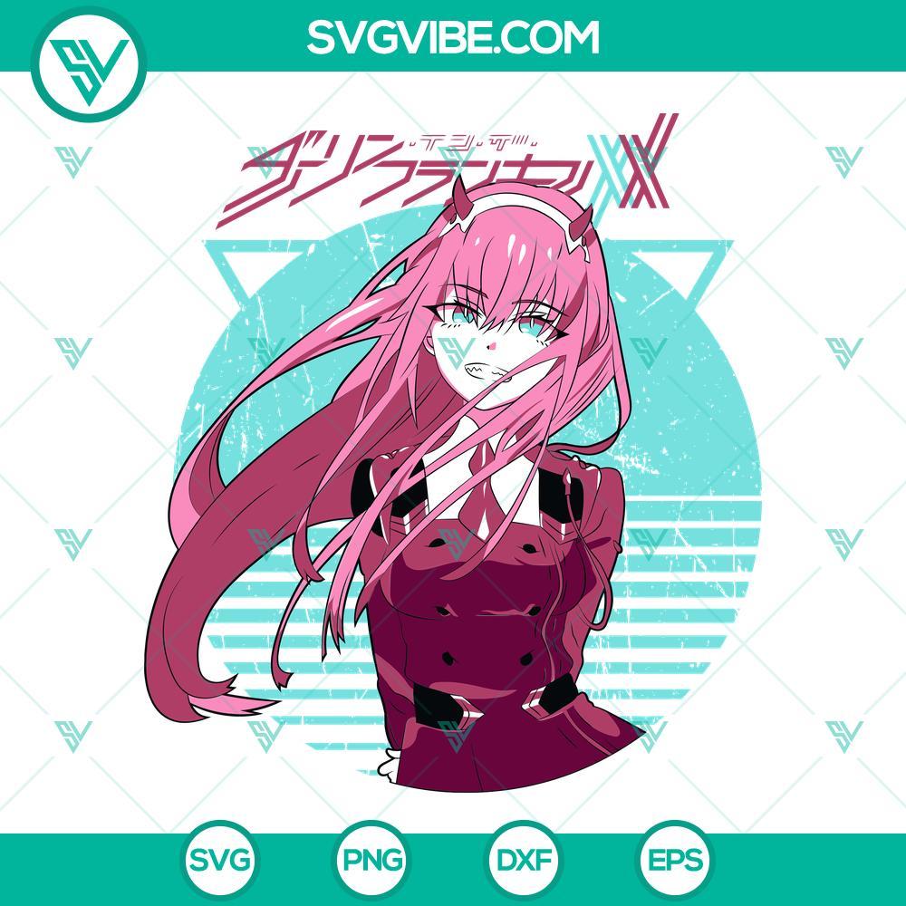 zero two svg darling in the franxx svg anime japanese svg png dxf eps cut files 7 mockup