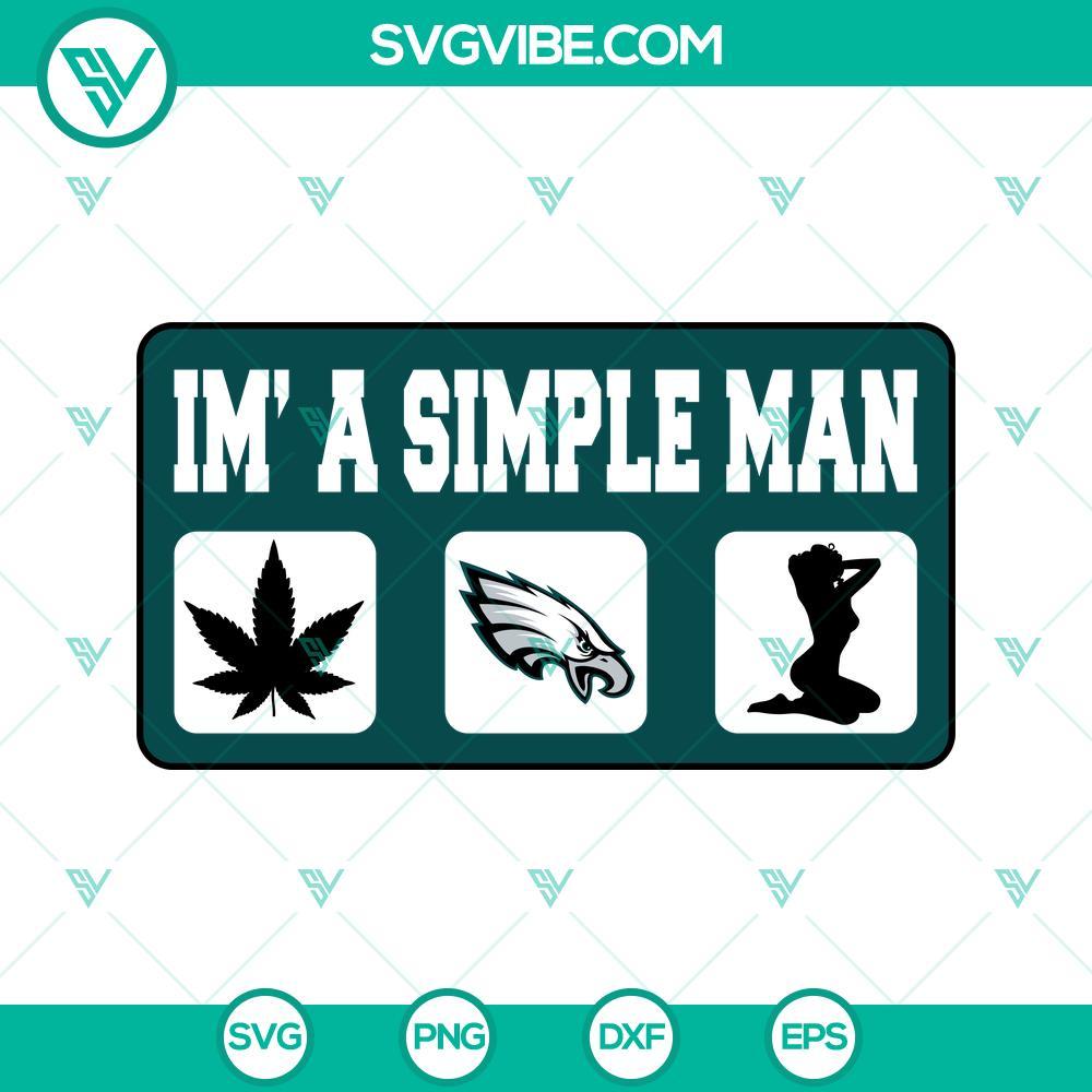 im a simple man philadelphia eagles svg cannabis svg sexy woman svg funny eagles svg png dxf eps 1 mockup