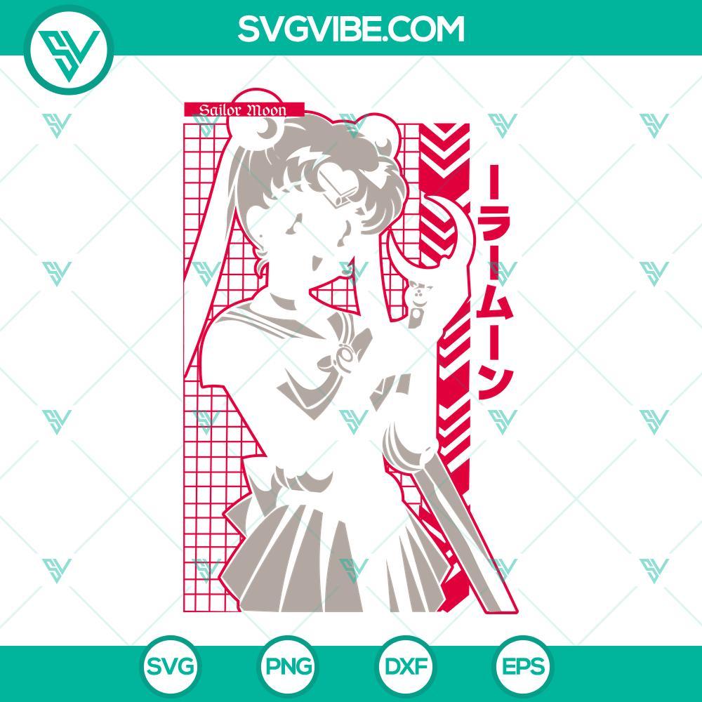 usagi tsukino svg sailor moon svg anime girl character svg png dxf eps 10 mockup