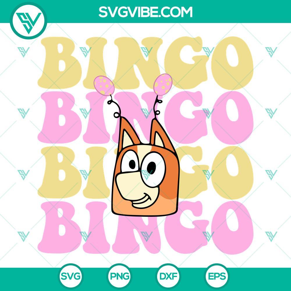 bingo heeler easter svg easter cartoon dog svg cute bunny ears svg bluey easter svg png dxf eps files 6 mockup