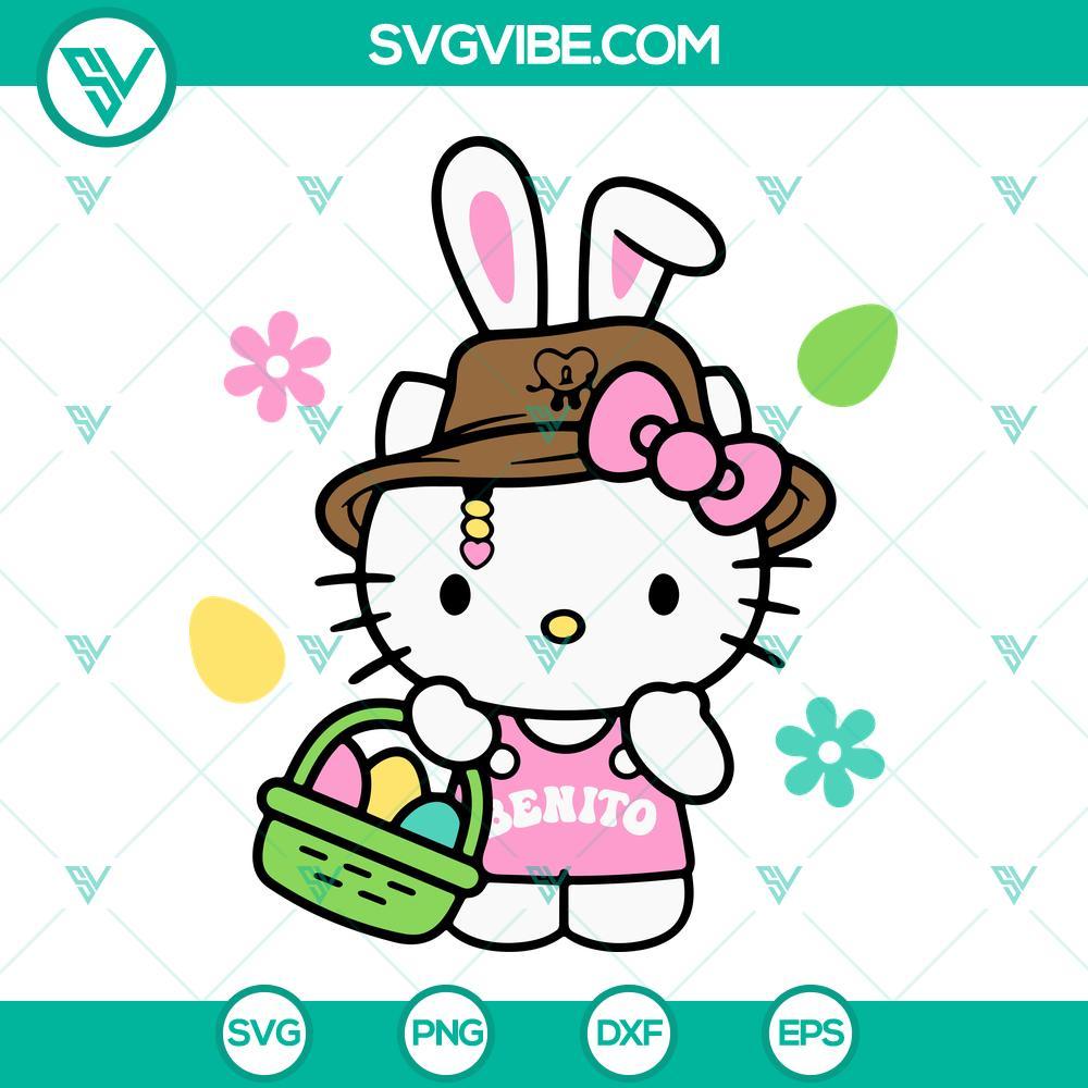 benito hello kitty easter bunny svg cute happy easter svg png dxf eps cutting files 4 mockup