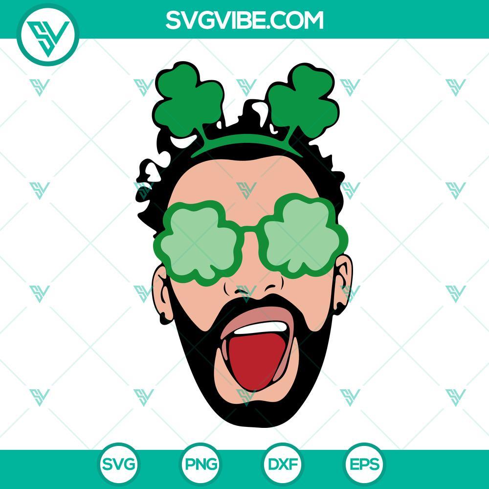 bad bunny shamrock glasses svg baby benito st patricks day svg funny bebesota lucky svg png dxf eps 9 mockup