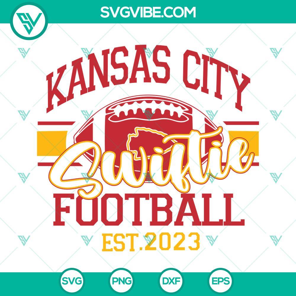 kansas city swiftie football est 2023 svg taylor swift travis kelce svg png dxf eps 10 mockup