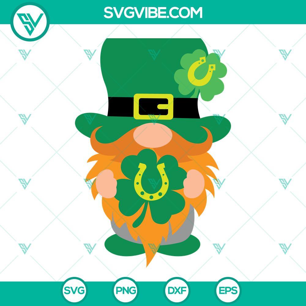 gnome leprechaun svg shamrock svg st patricks gnomes svg png dxf eps cutting files 9 mockup