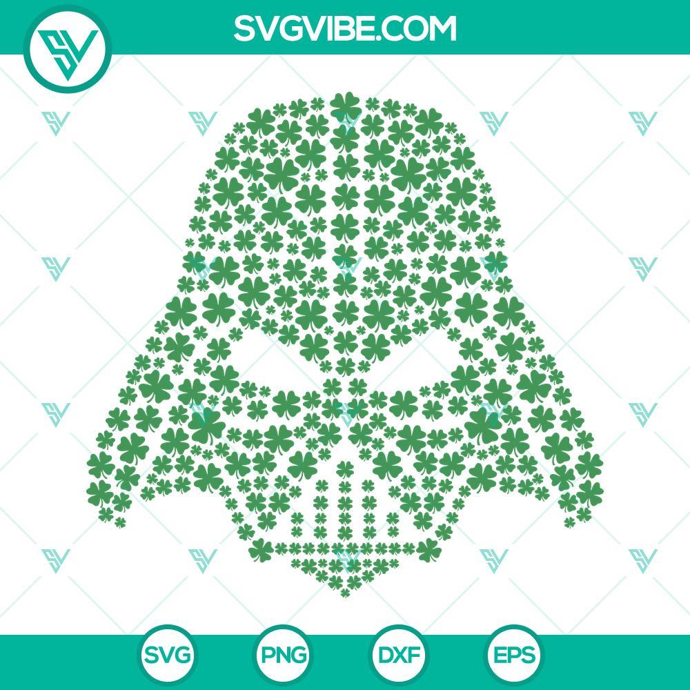 darth vader lucky clover svg star wars shamrock svg darth vader st patricks day svg png dxf eps cricut download 10 mockup