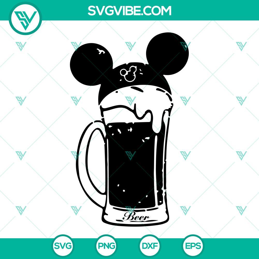 mickey ears bear mug svg cheers svg disney drinking svg png dxf eps files 6 mockup