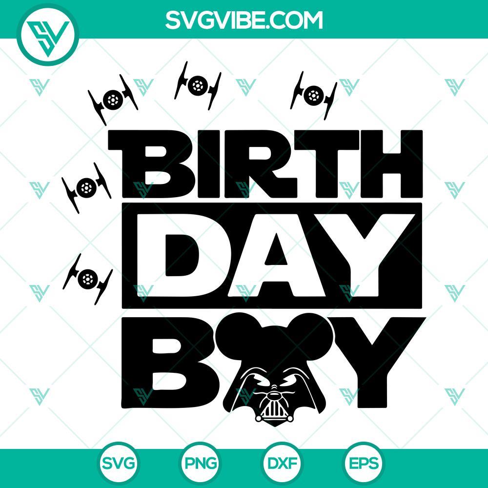 star wars birthday boy svg darth vader boy svg star wars party svg png dxf eps files 7 mockup