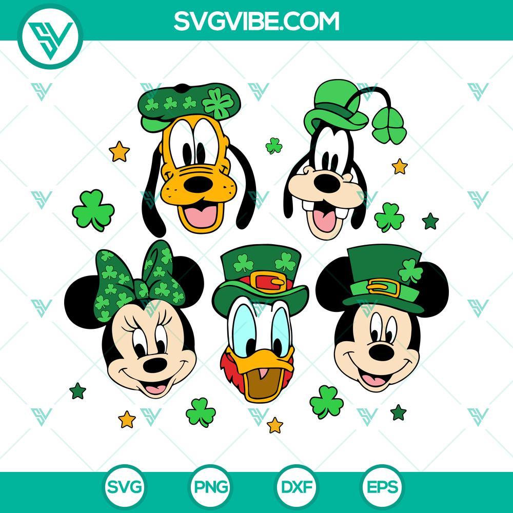 disney happy st patricks day svg mickey friends st patricks day svg disney character svg png dxf eps cut files 9 mockup