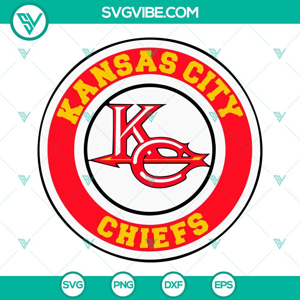 kansas city chiefs circle logo svg chiefs svg american football team svg png dxf eps 5 mockup