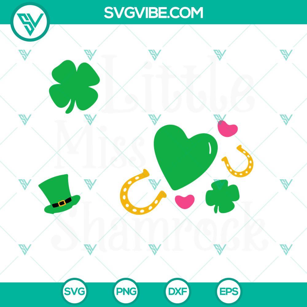 little miss shamrock svg lucky girl svg st patricks day kids svg png dxf eps cricut files 7 mockup