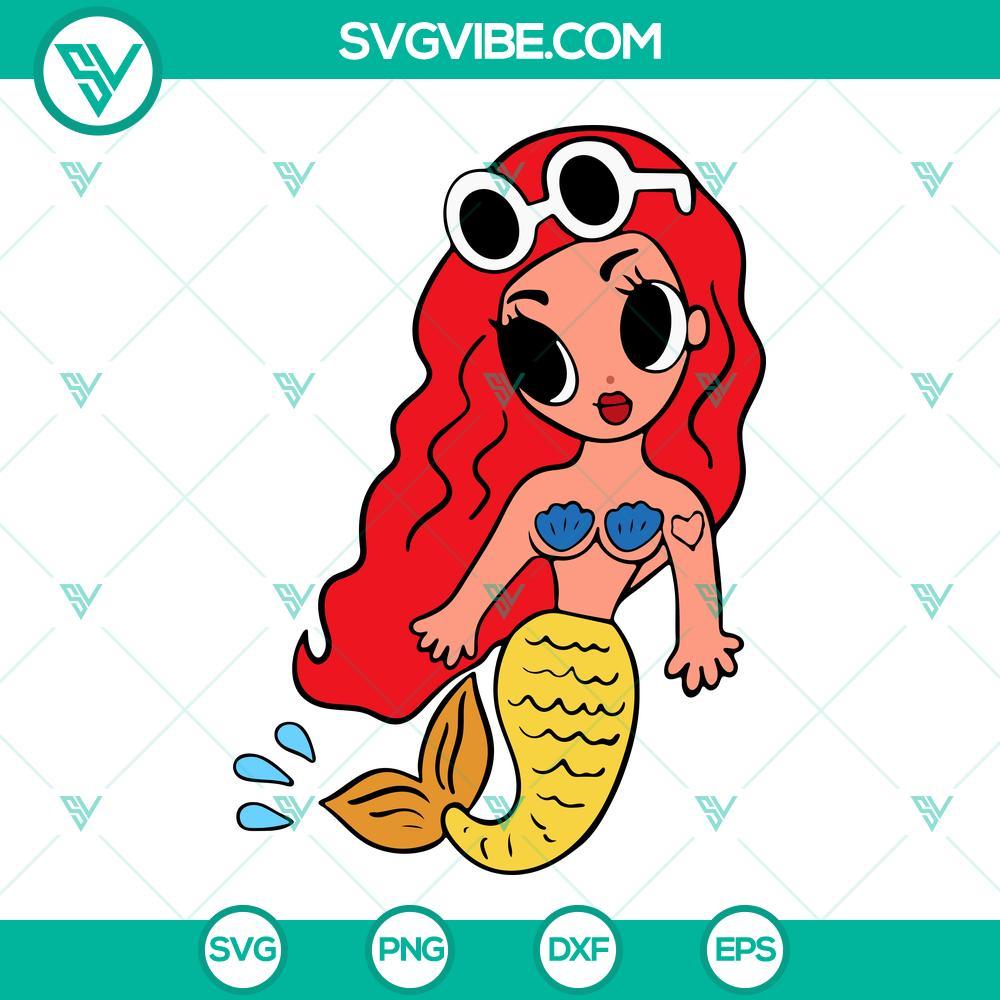 karol g sirenita svg red hair little mermaid svg manana sera bonito svg png dxf eps 6 mockup