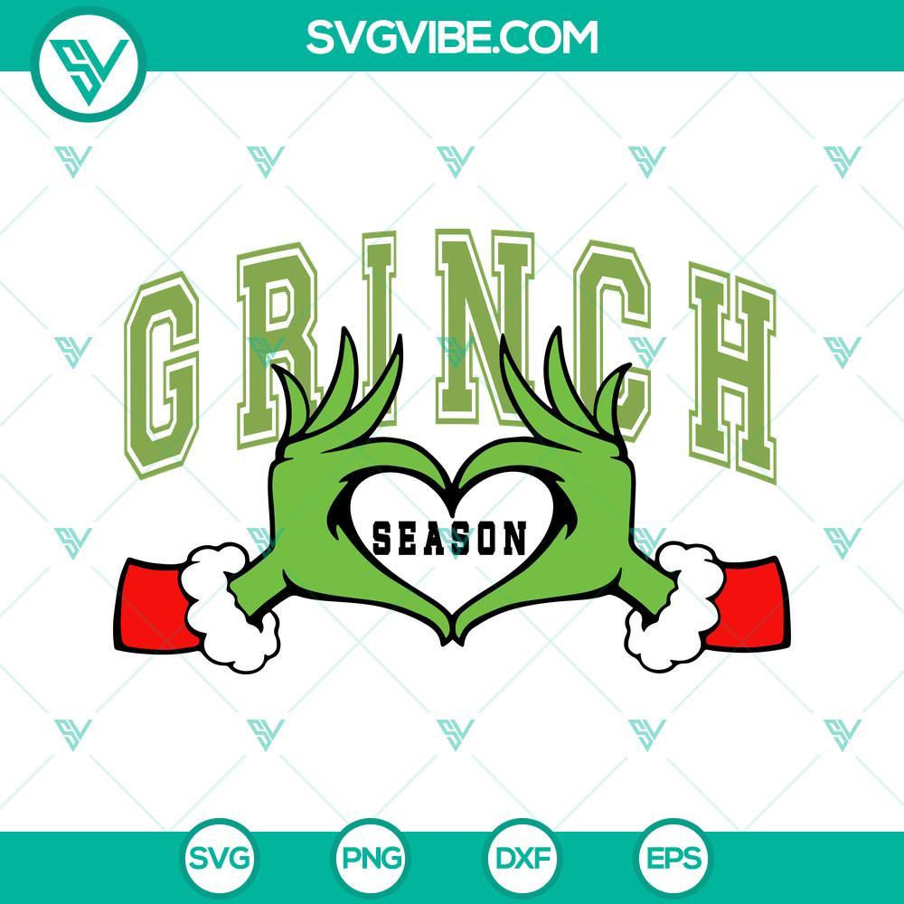 grinch season svg grinch hand heart svg grinch merry christmas png dxf eps 8 mockup