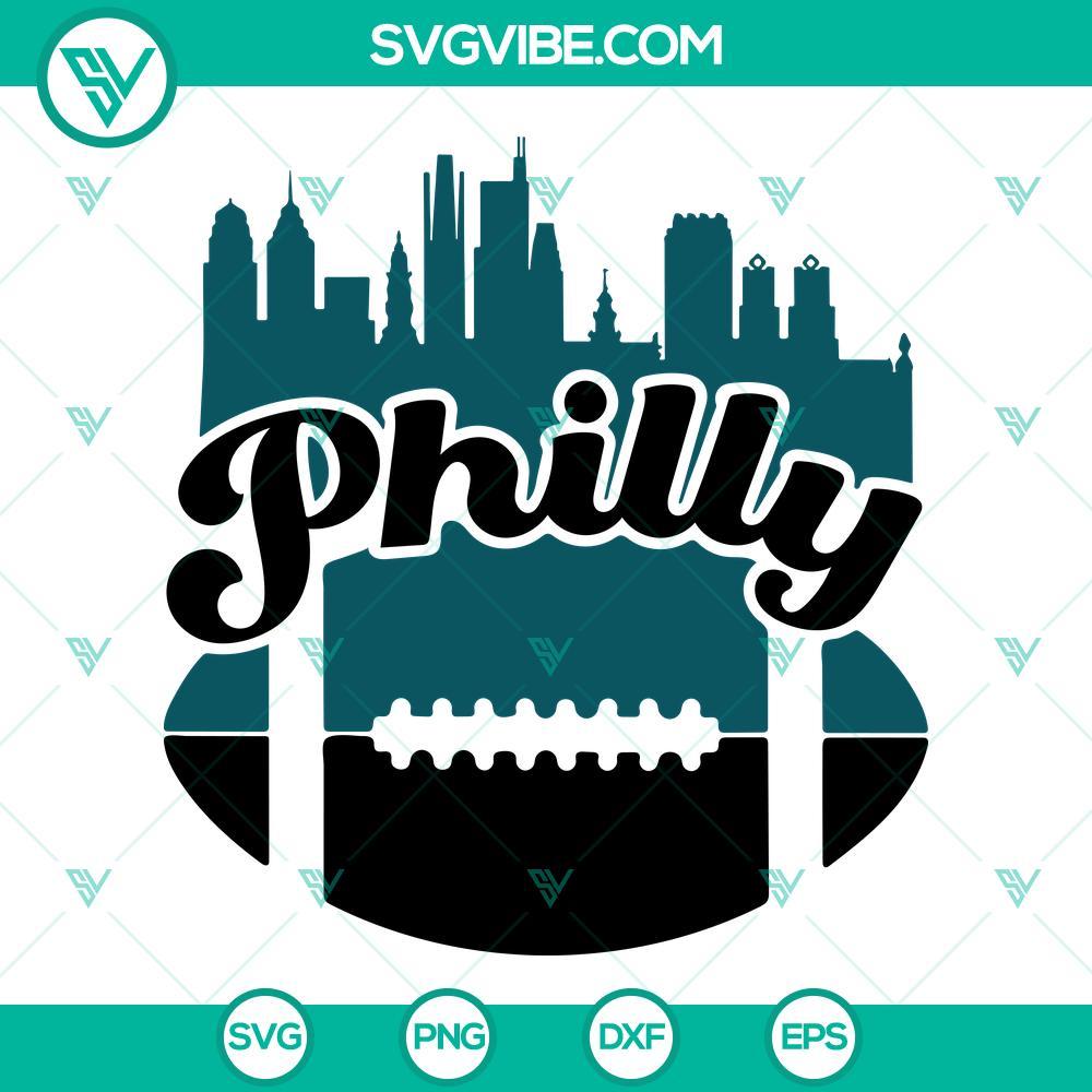 philly svg philadelphia svg philadelphia skyline football svg png dxf eps cutting files 4 mockup