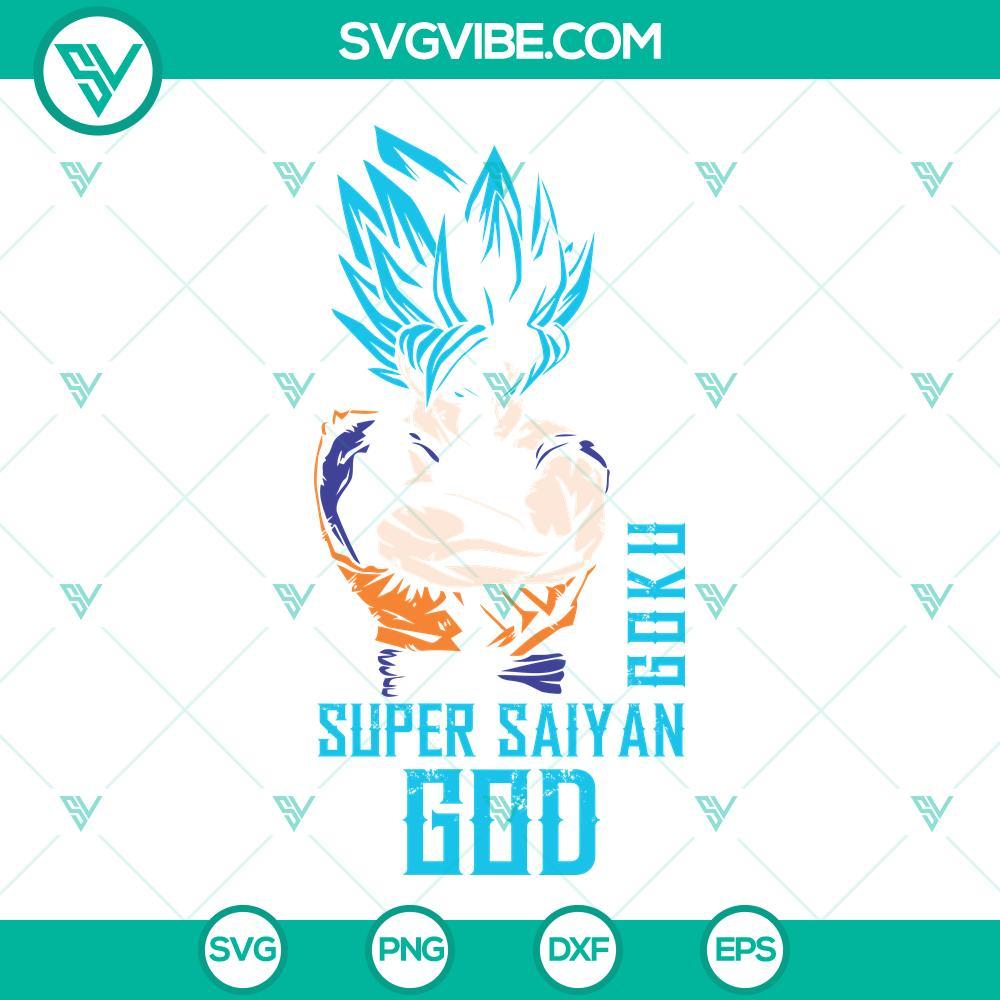 goku saiyan god svg dragon ball svg png dxf eps cricut 3 mockup