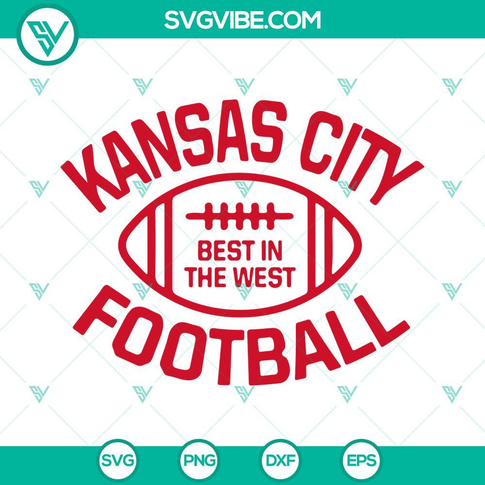 kansas city football best in the west svg kansas city chiefs svg png dxf eps files 10 mockup