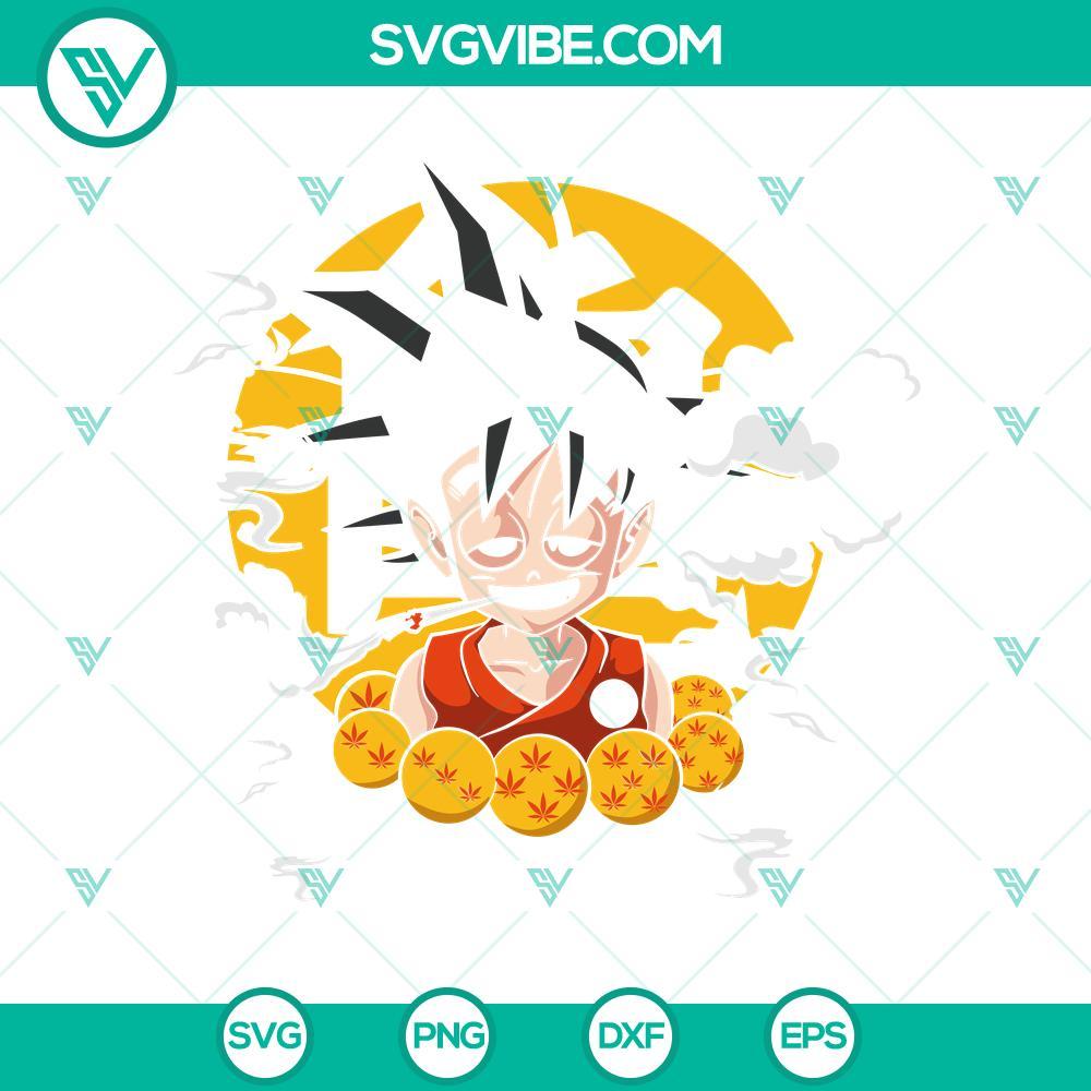 goku 420 svg dragon ball cannabis svg png dxf eps cricut 8 mockup