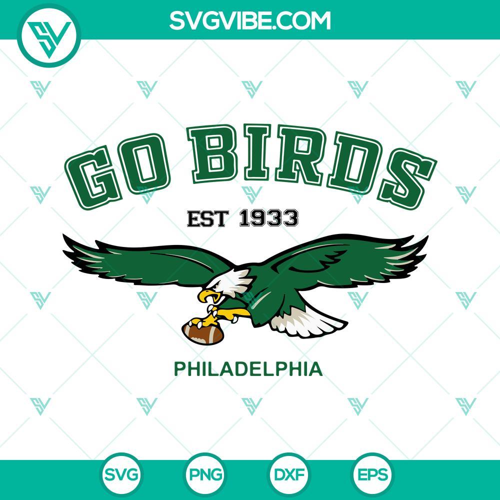 go birds philadelphia svg philadelphia eagles svg philadelphia est 1933 svg super bowl 2023 svg png dxf eps 7 mockup