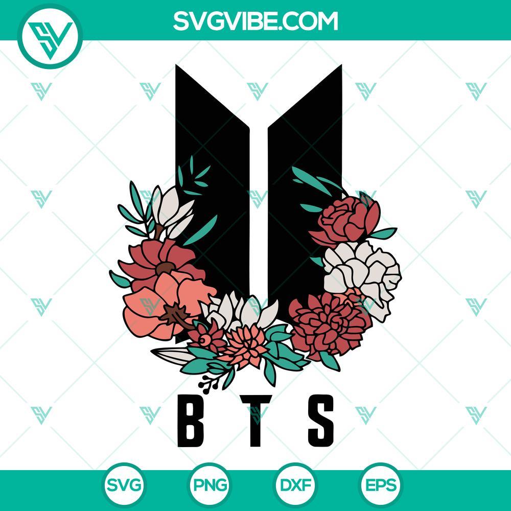 bts logo svg kpop svg png dxf eps cricut 5 mockup