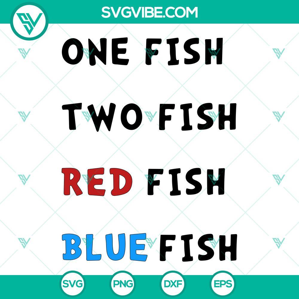 dr seuss one fish two fish red fish blue fish svg png dxf eps cricut 10 mockup